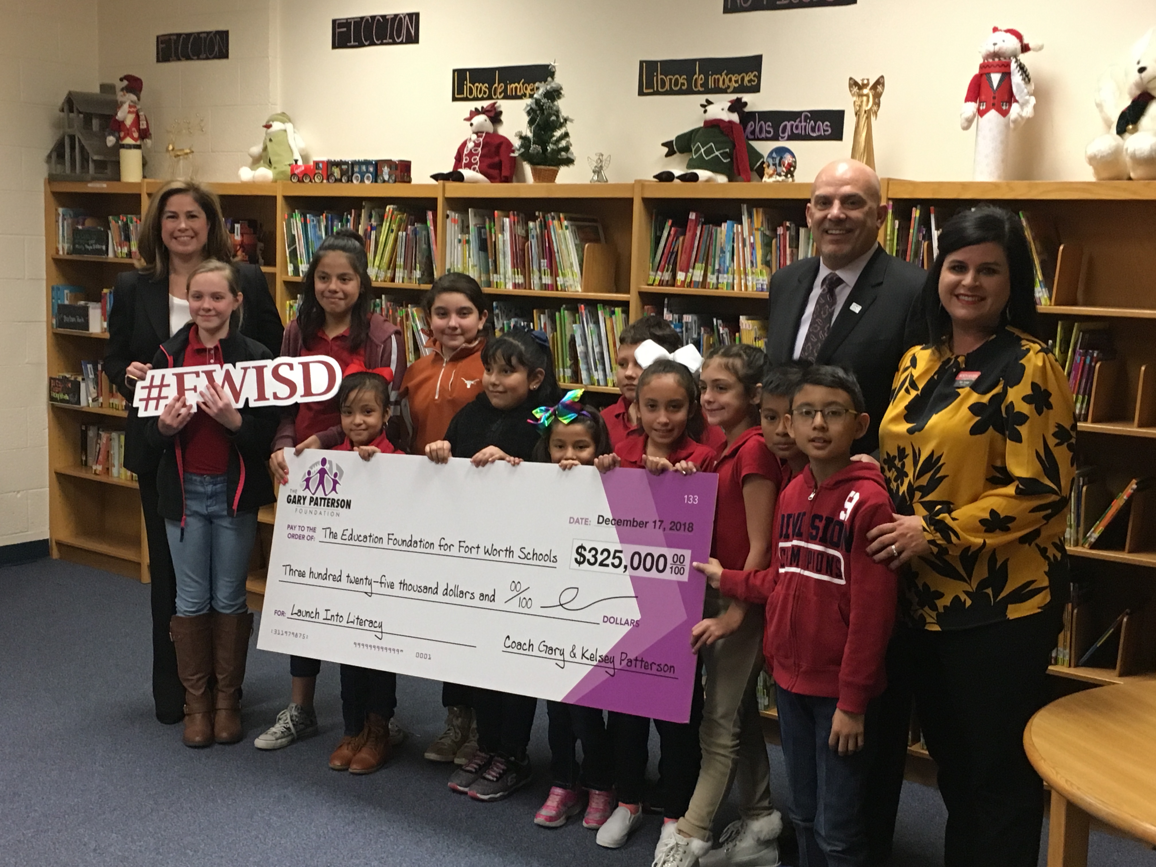Gary Patterson Foundation awards $325,000 in grants to Fort Worth elementary schools