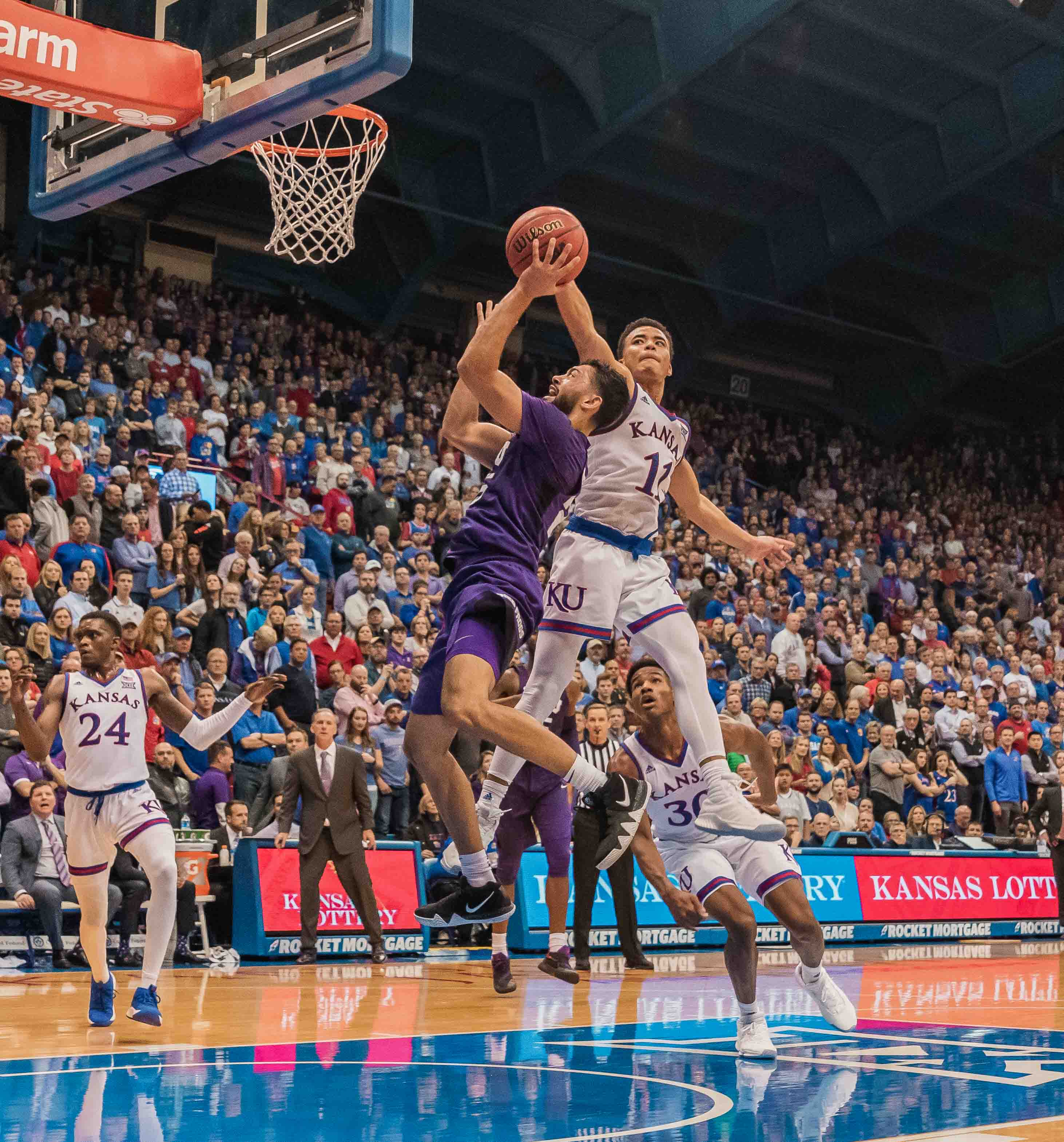 Turnovers and Dedric Lawson doom No. 25 TCU’s upset bid against No. 7 Kansas