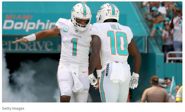 Dolphins following AFC East rival's blueprint with Tua Tagovailoa playing like an MVP alongside Tyreek Hill